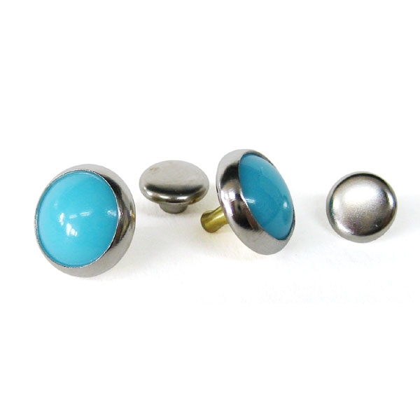 飾り用ターコイズ（カシメ式）│小さい金具パーツ専門店パーツラボ
