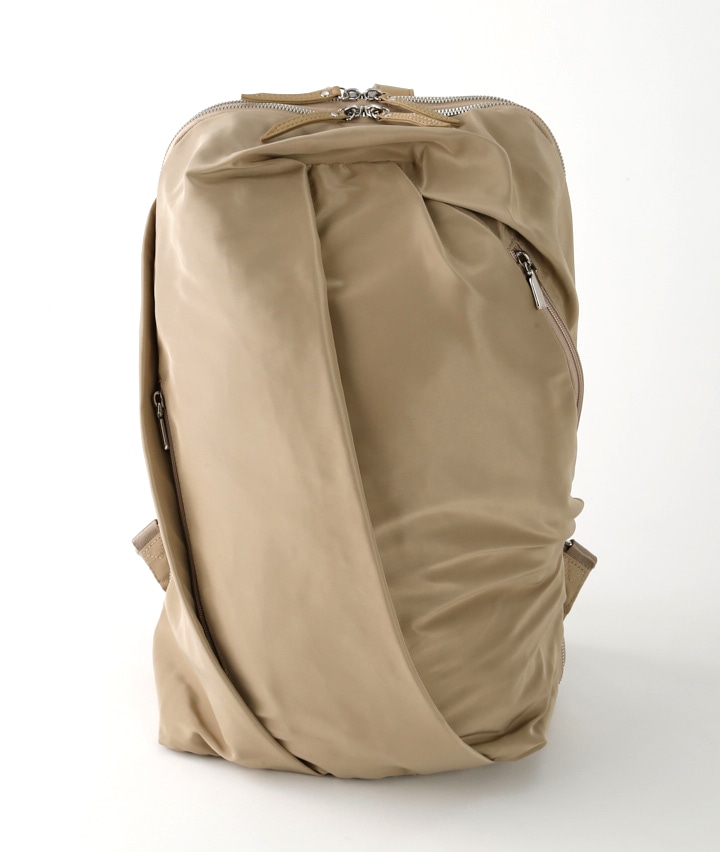 タックリュック(40×25×13．5㎝ ベージュ): レディース