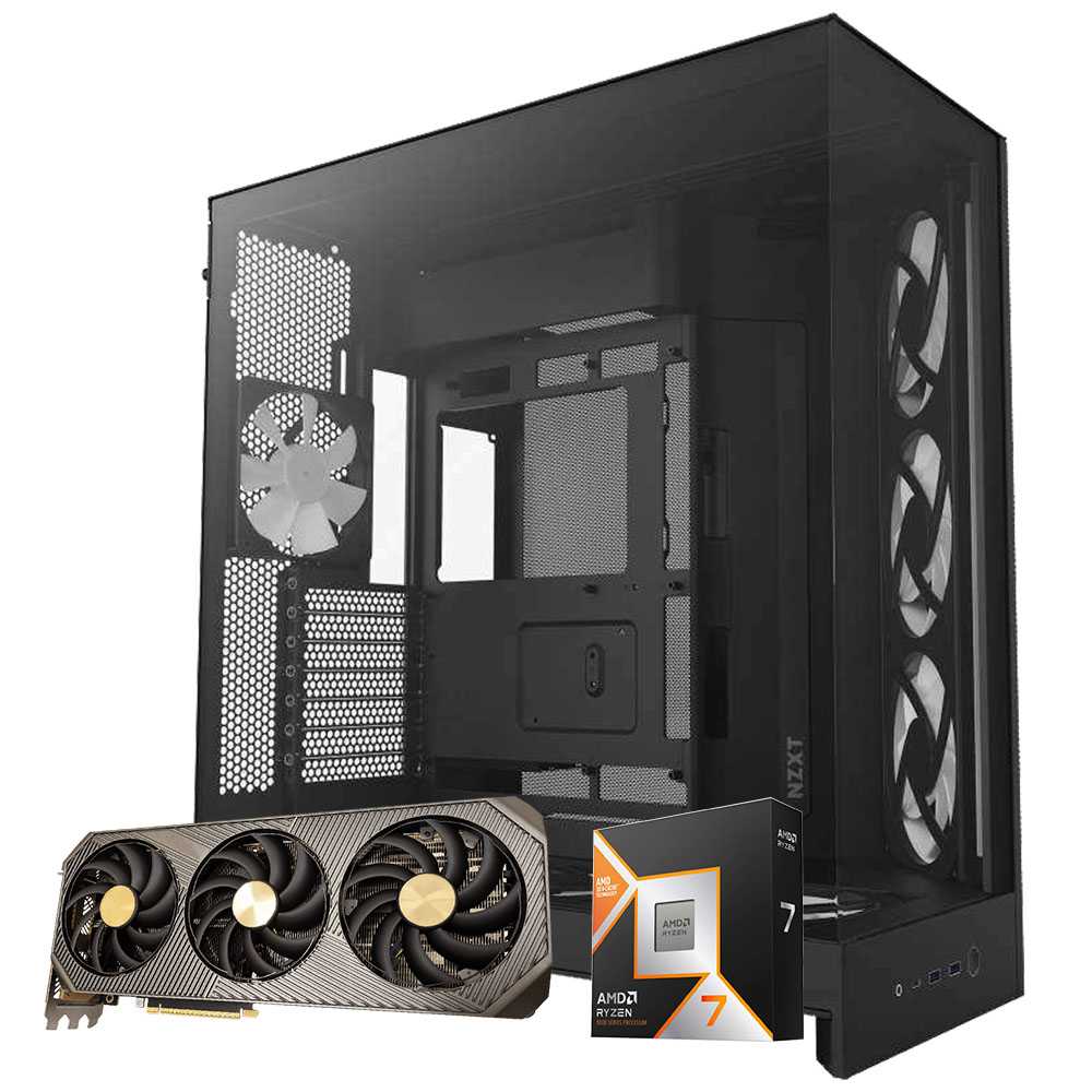 パソコン工房 NZXT H9 Flow RGB+ 黒 PCケース採用・ZOTAC GeForce RTX