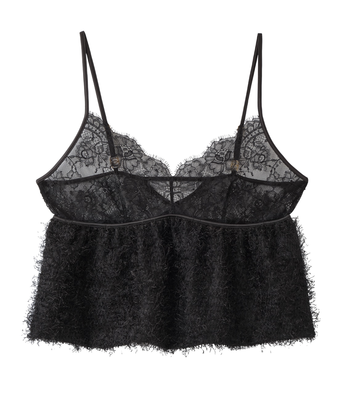 フラッフィーシフォンキャミソール(S/M ブラック): PEACH JOHN