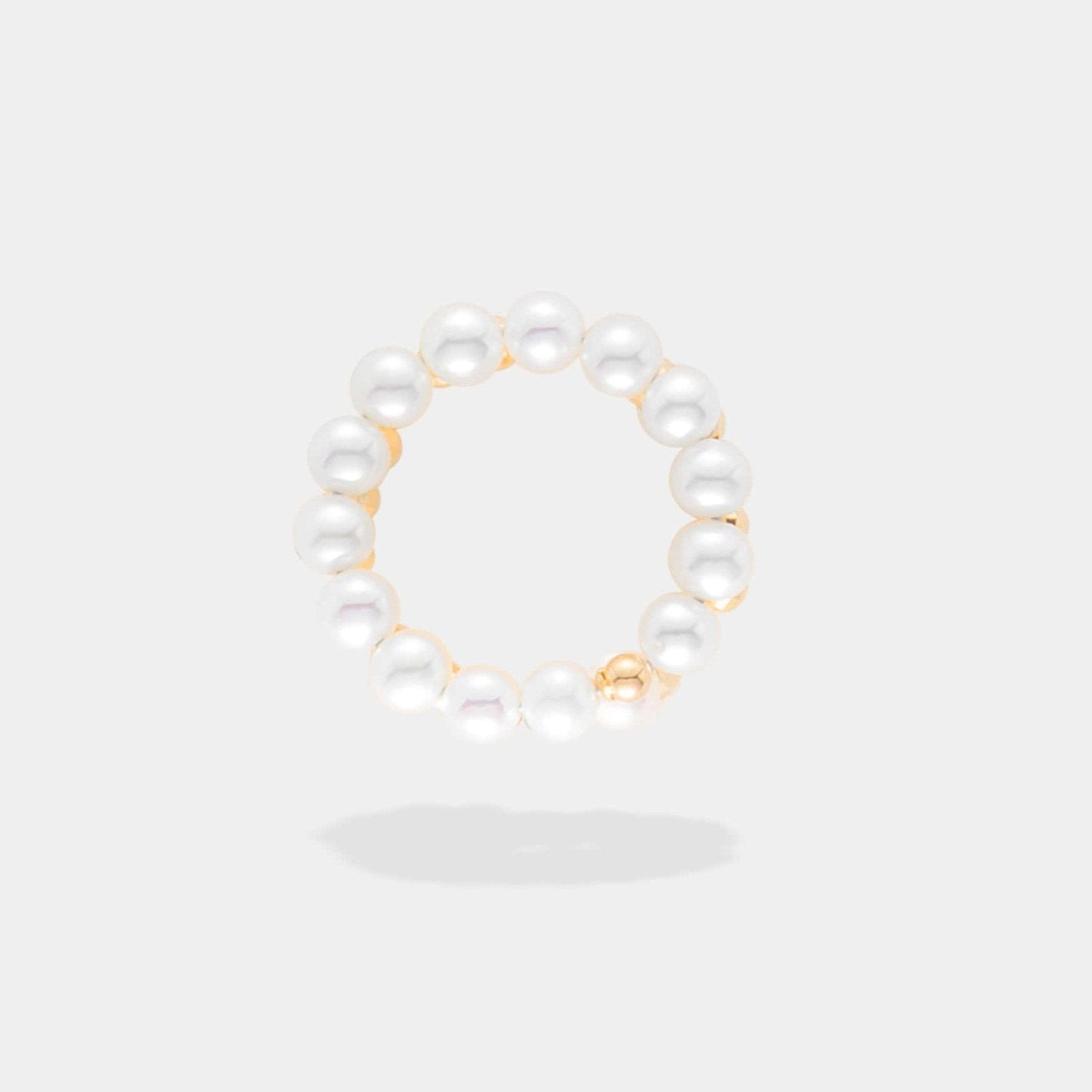 Spiral Pearl Gold Ring – Pearlish