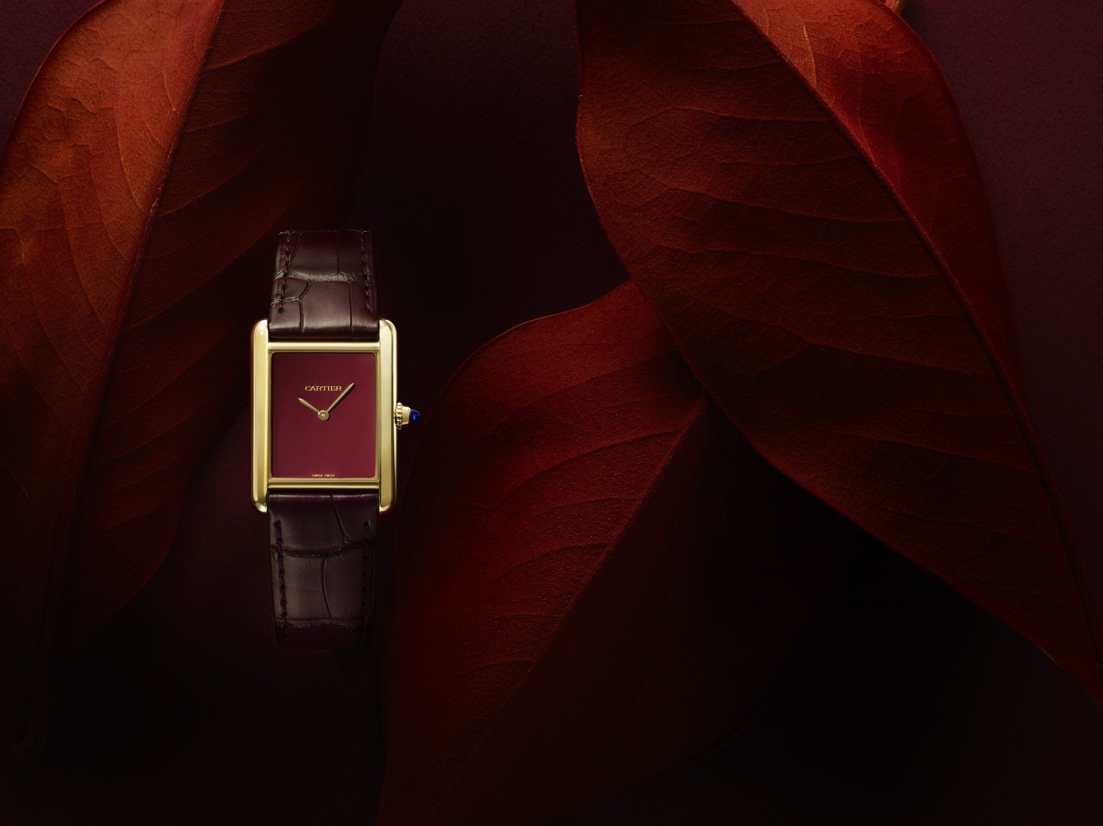 カルティエからジャガー・ルクルトまで、バーガンディカラー×ゴールド