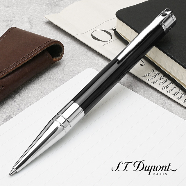 S.T Dupont（エス・テー・デュポン）ボールペン D-イニシャル ブラック
