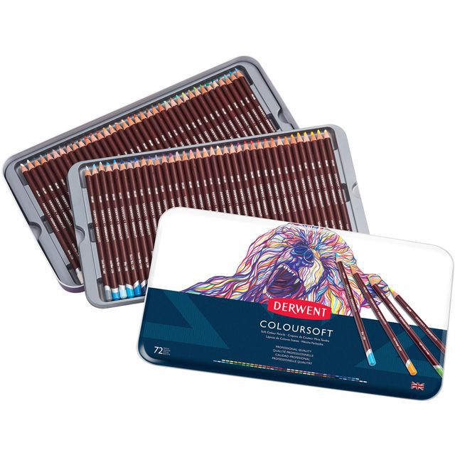 DERWENTART 色鉛筆 ダーウェント 油性色鉛筆 カラーソフト 72色セット
