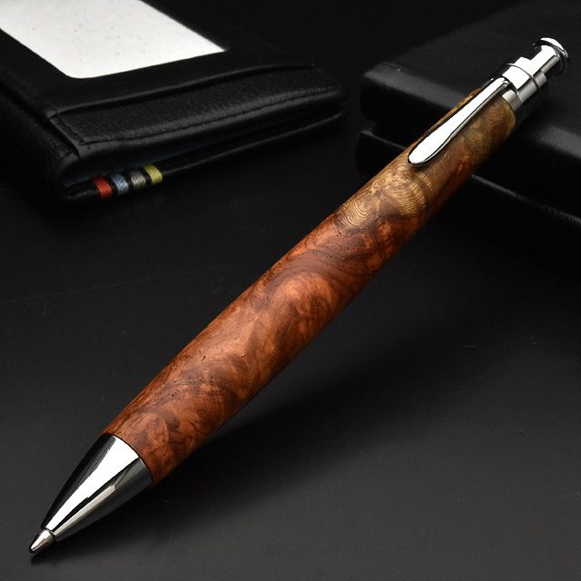 工房 楔 ボールペン ルーチェペン 花梨紅白 | ペンハウス