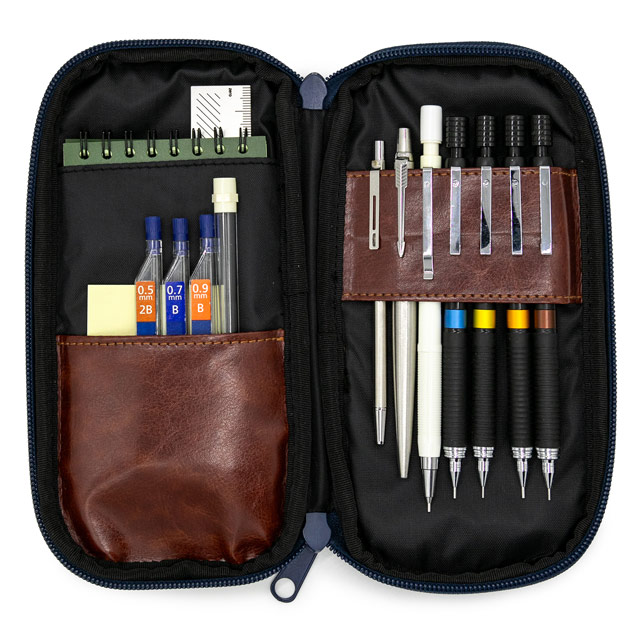 即日出荷OK】Luddite（ラダイト）デニム ラウンドジップペンケース