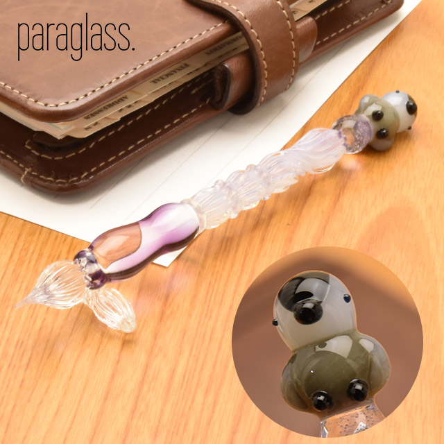 paraglass パラグラス ガラスペン animal glass pen ぺんぎん | ペンハウス