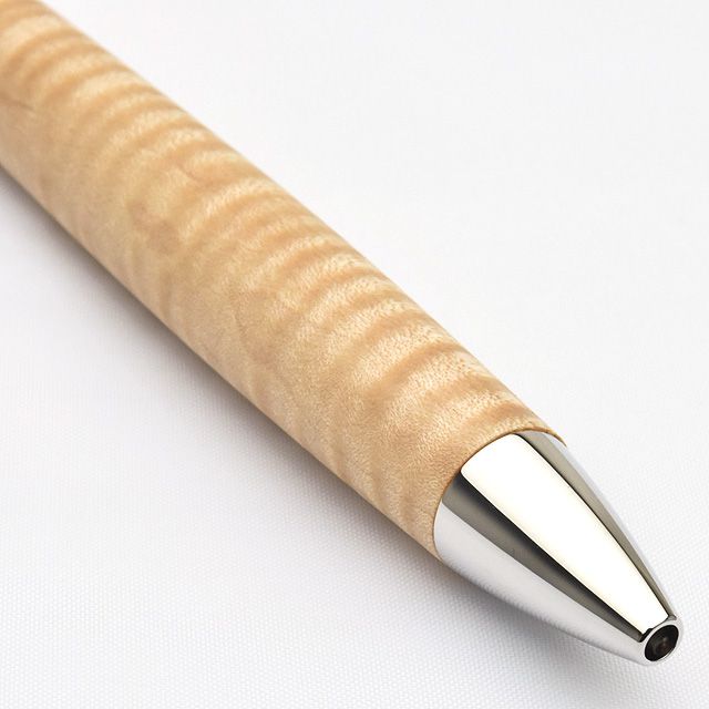 工房 楔 ボールペン ルーチェペン 真鍮 楓ちぢみ杢 | ペンハウス