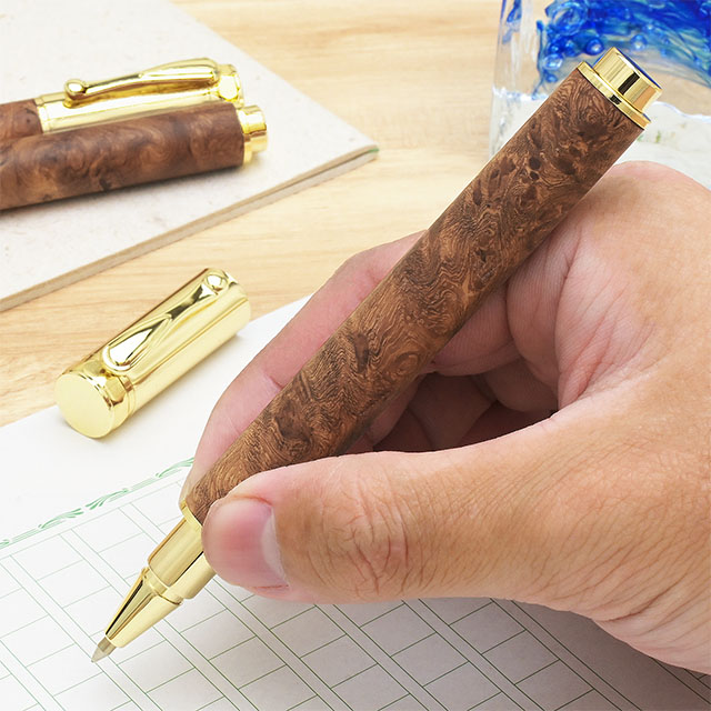 即日出荷OK】Pent〈ペント〉 by 竹内靖貴 ローラーボール 花梨瘤杢