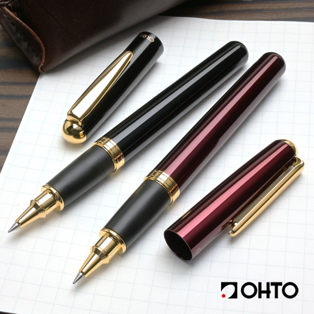 OHTO オート 水性ボールペン ゴールドパーツモデル 太軸 | ペンハウス