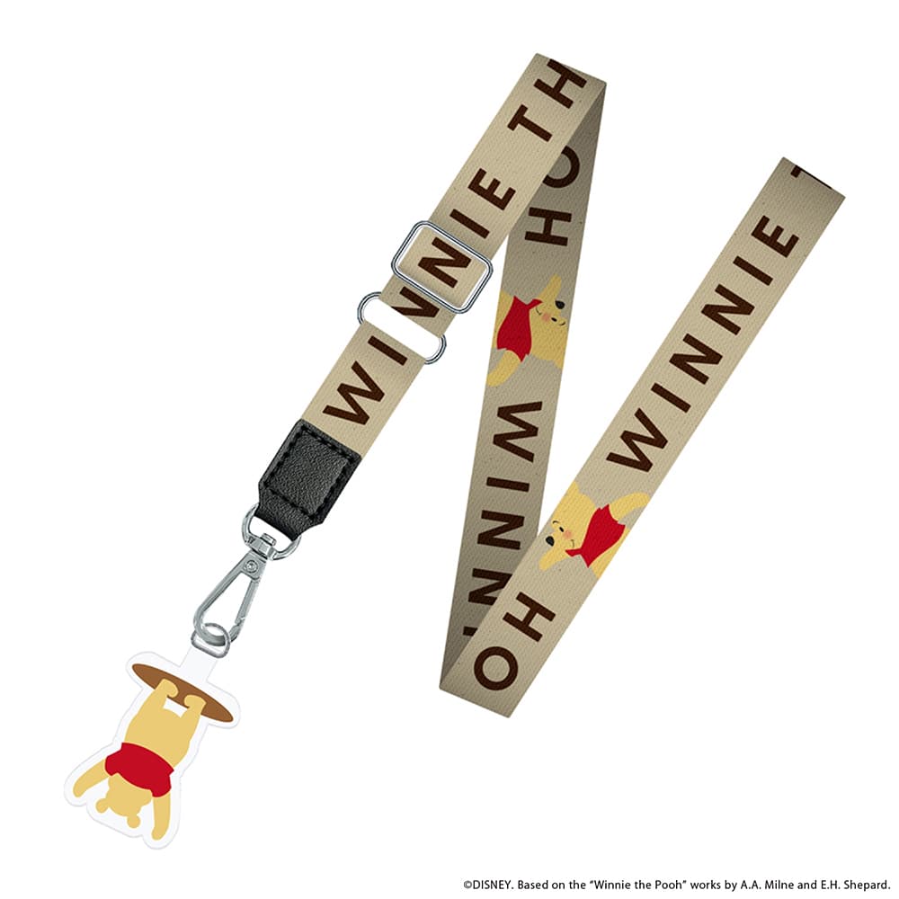 ストラップホルダー付 ショルダーストラップ [くまのプーさん]｜株式