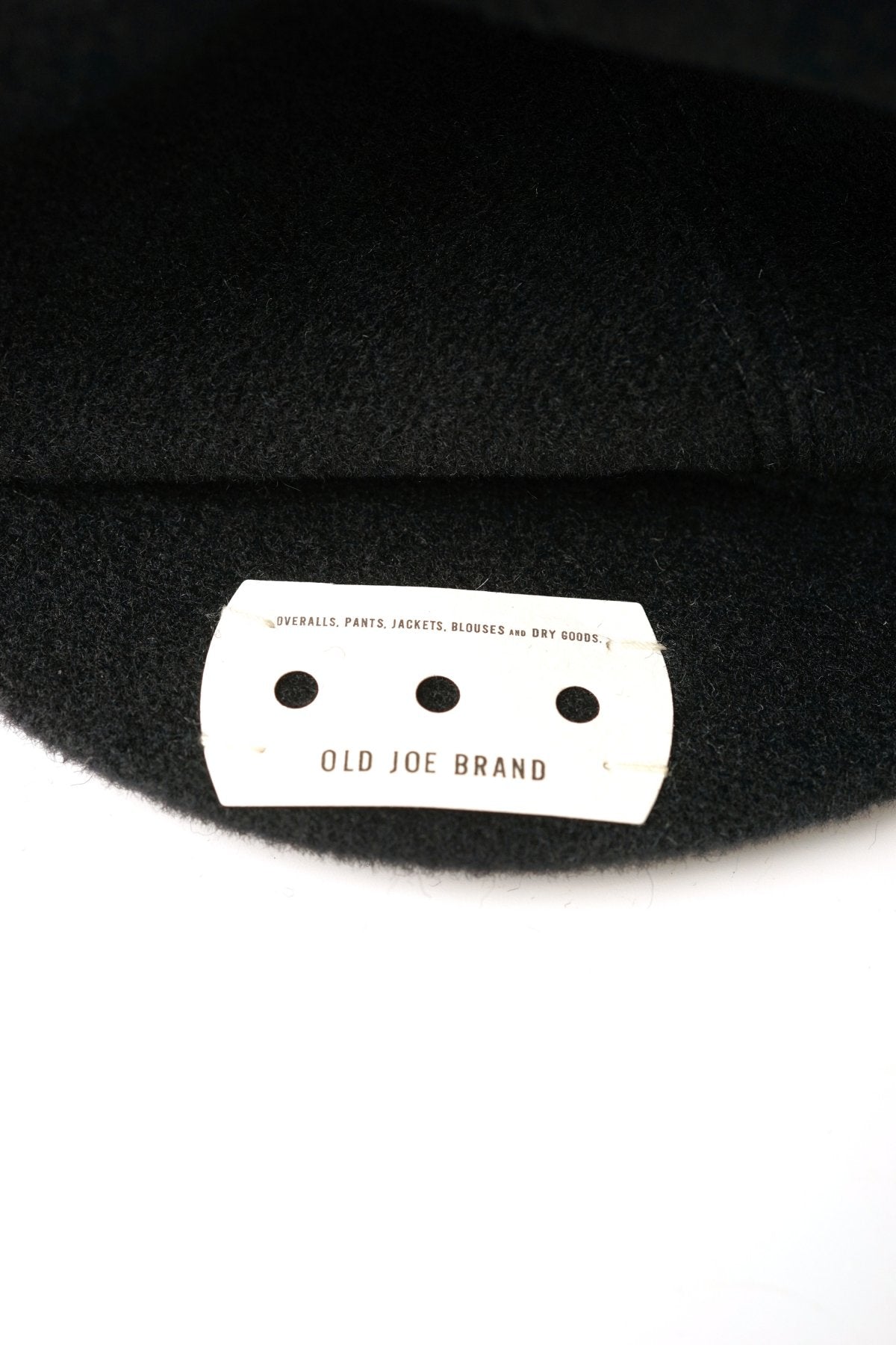 OLD JOE - EAR GUARD PEAKED CAP - BLACK – PHAETON