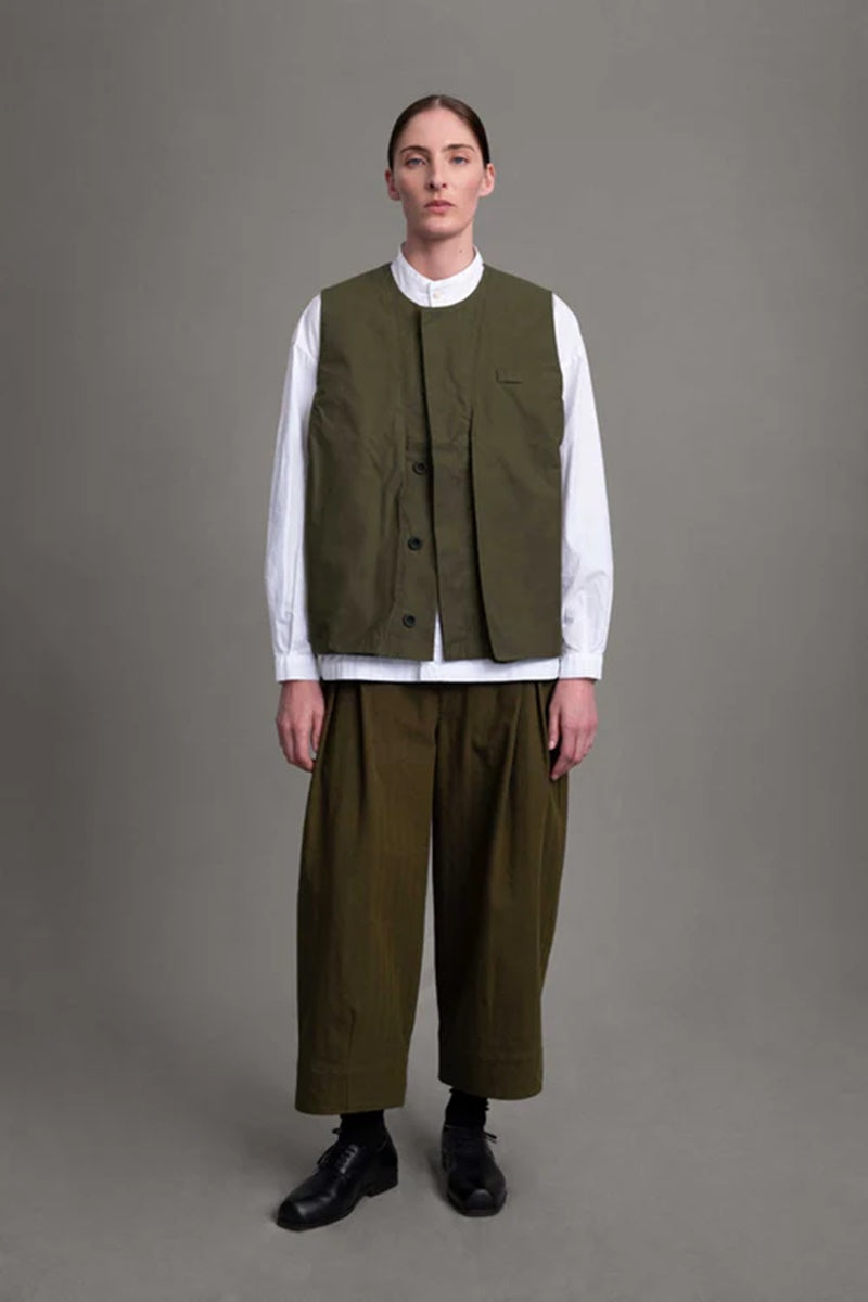 toogood - THE GHILLIE VEST WAX COTTON - HEATH – PHAETON