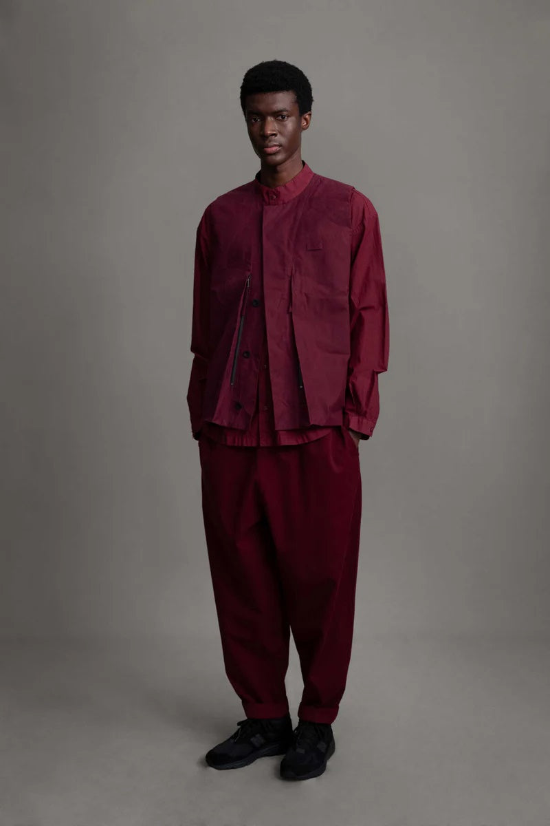 toogood - THE GHILLIE VEST WAX COTTON - PORT – PHAETON