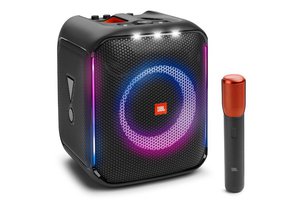 JBL、ワイヤレスマイク付きの光るワイヤレススピーカー「PartyBox