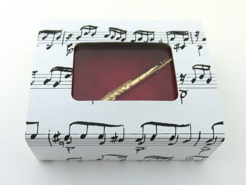 スタンダードブローチ フルート ゴールド - 管楽器雑貨専門店pitch