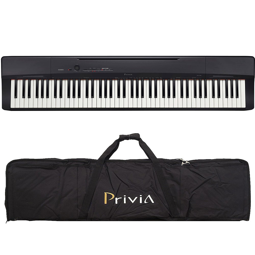 Casio Privia PX-160 88-Key Digital Piano Black with Gig Bag