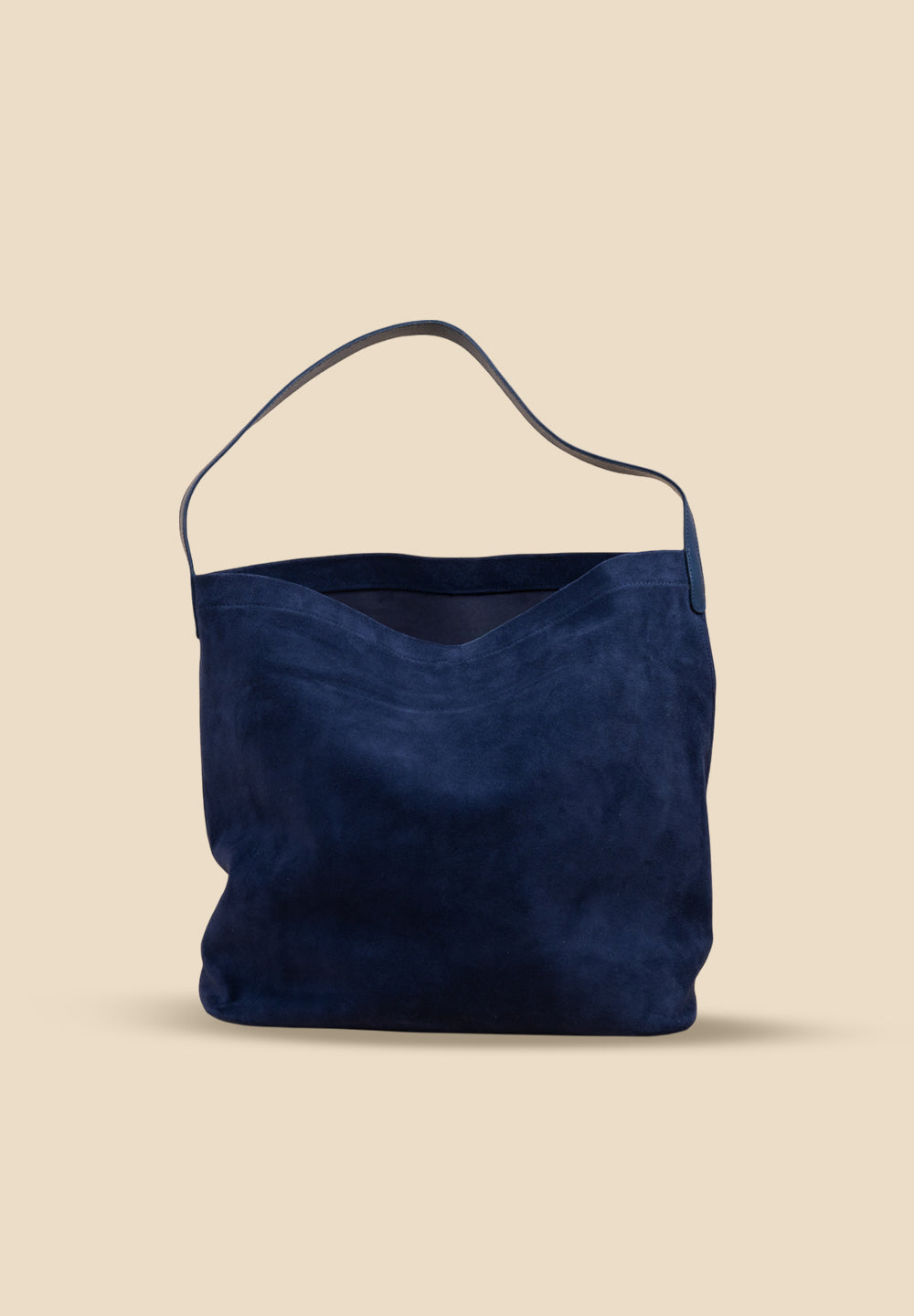 The Chelsea XL Navy Leather Tote Bag | Pietro NYC