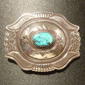 ナバホ Rick・Martinez リック・マルチネス モレンチターコイズ付 バックル