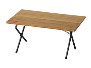 Snow Peak – 2021雪峰祭 春 ワンアクションローテーブル竹 ブラック