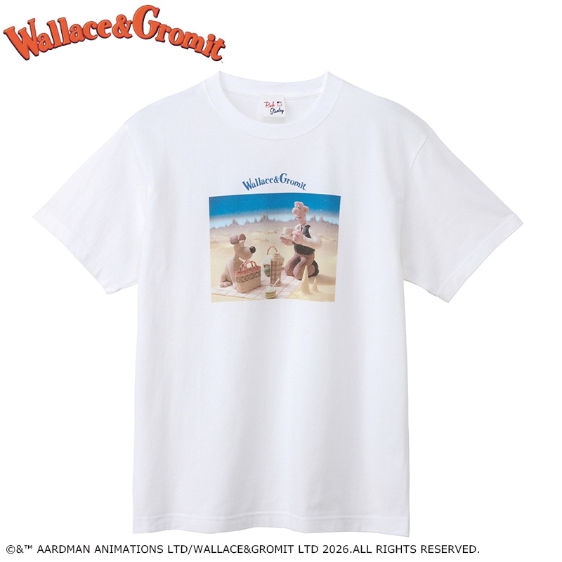 Wallace and Gromit / ウォレスとグルミット Tシャツ ホワイト