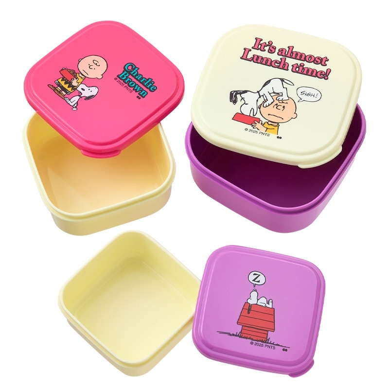 スヌーピー PEANUTS 3Pシールランチボックス LUNCH TIME(3Pシール