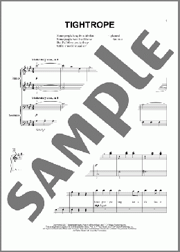 楽譜一覧】タイトロープ - ヤマハ「ぷりんと楽譜」