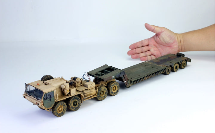 Pro Built Model 1:35 M983A2 HEMTT Tractor with M870A1 Semi Trailer