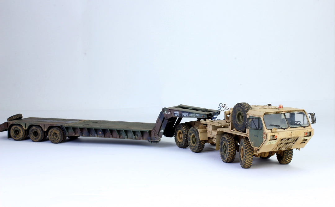Pro Built Model 1:35 M983A2 HEMTT Tractor with M870A1 Semi Trailer