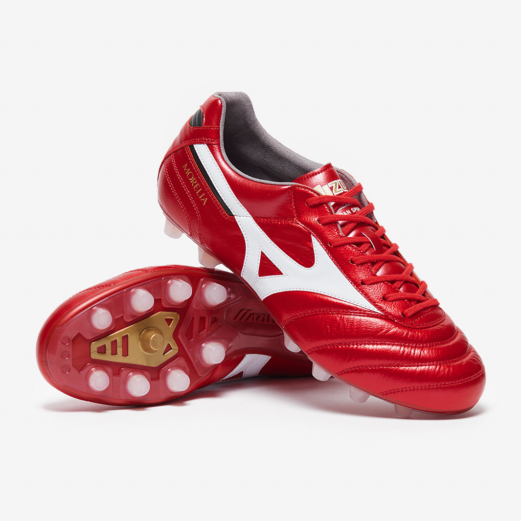 Mizuno Morelia II Made in Japan Firm Ground - Morelia 40th Red