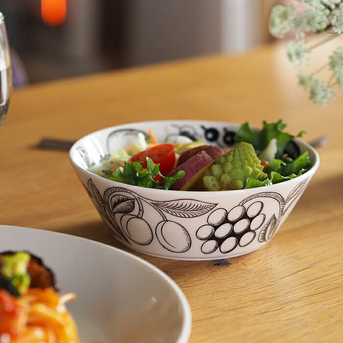 アラビア ブラック パラティッシ ボウル 13cm / ARABIA Paratiisi