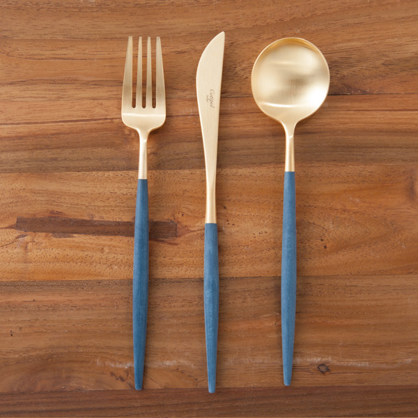 正規品】□クチポール ゴア・ブラウン シルバー ディナーセット 3PCS