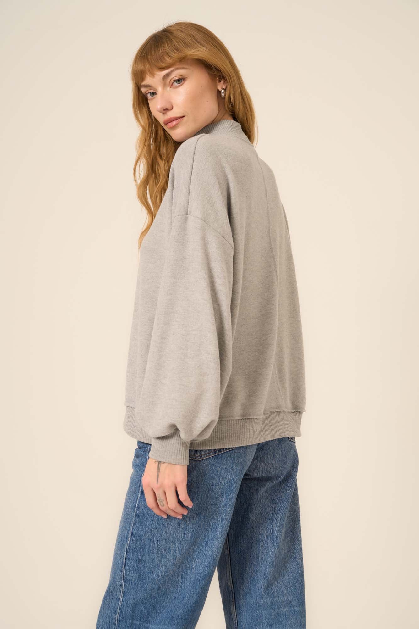 Love Language Brushed Mock Neck – PROJECT SOCIAL T
