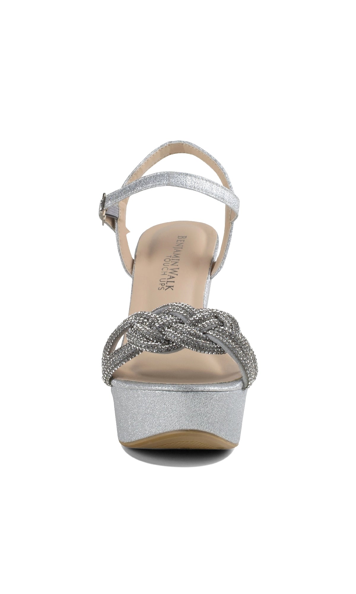 Touch Ups 4649: Gemini Silver Shimmer Wedge Prom Shoes– PromGirl