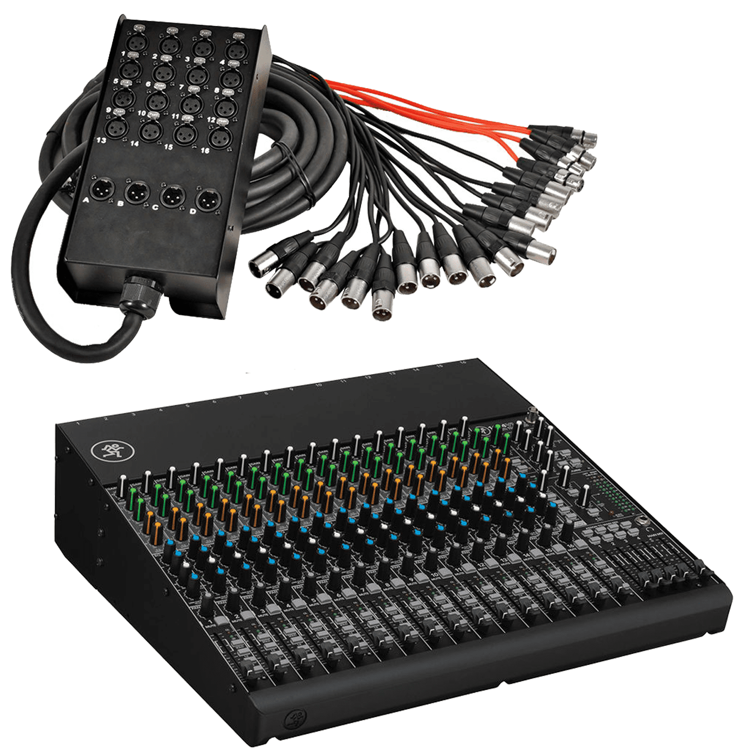 Mackie 1604VLZ4 16-Channel 4-Bus Compact Mixer + Seismic Audio