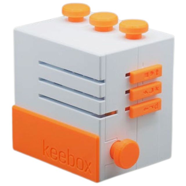 Keebox Orange - Sequential Discovery Puzzle Box | 3D Printed