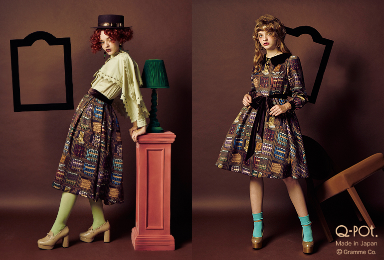 歴代のコレクションブックをまとめたQ-pot. Dress「Melty Book Shelf