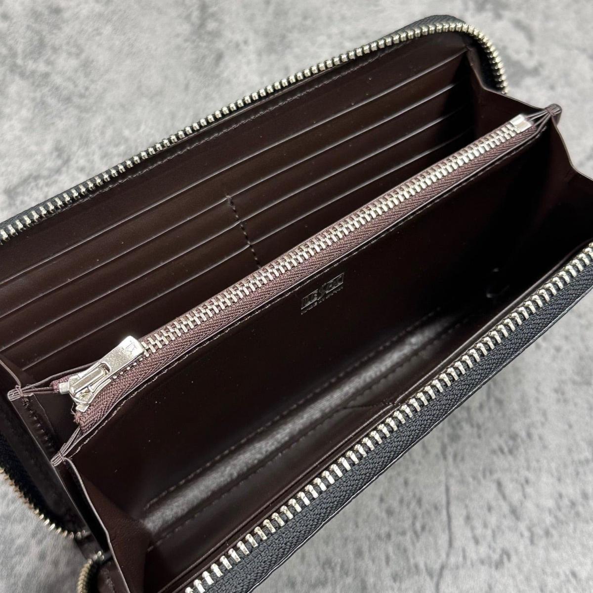 レザック 長財布 クロコダイル ブラック ナチュラル 国産(日本製) LE