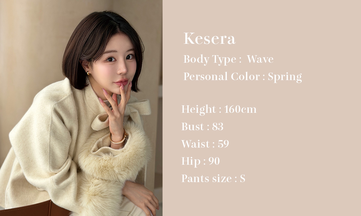 クン ダブルカラーラウンドヘムknit カラー:ブラック、グレー、ベージュ