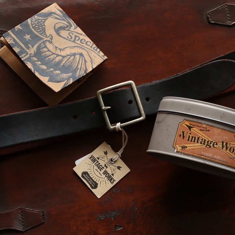 Vintage Works ヴィンテージワークス Leather belt 5Hole レザーベルト