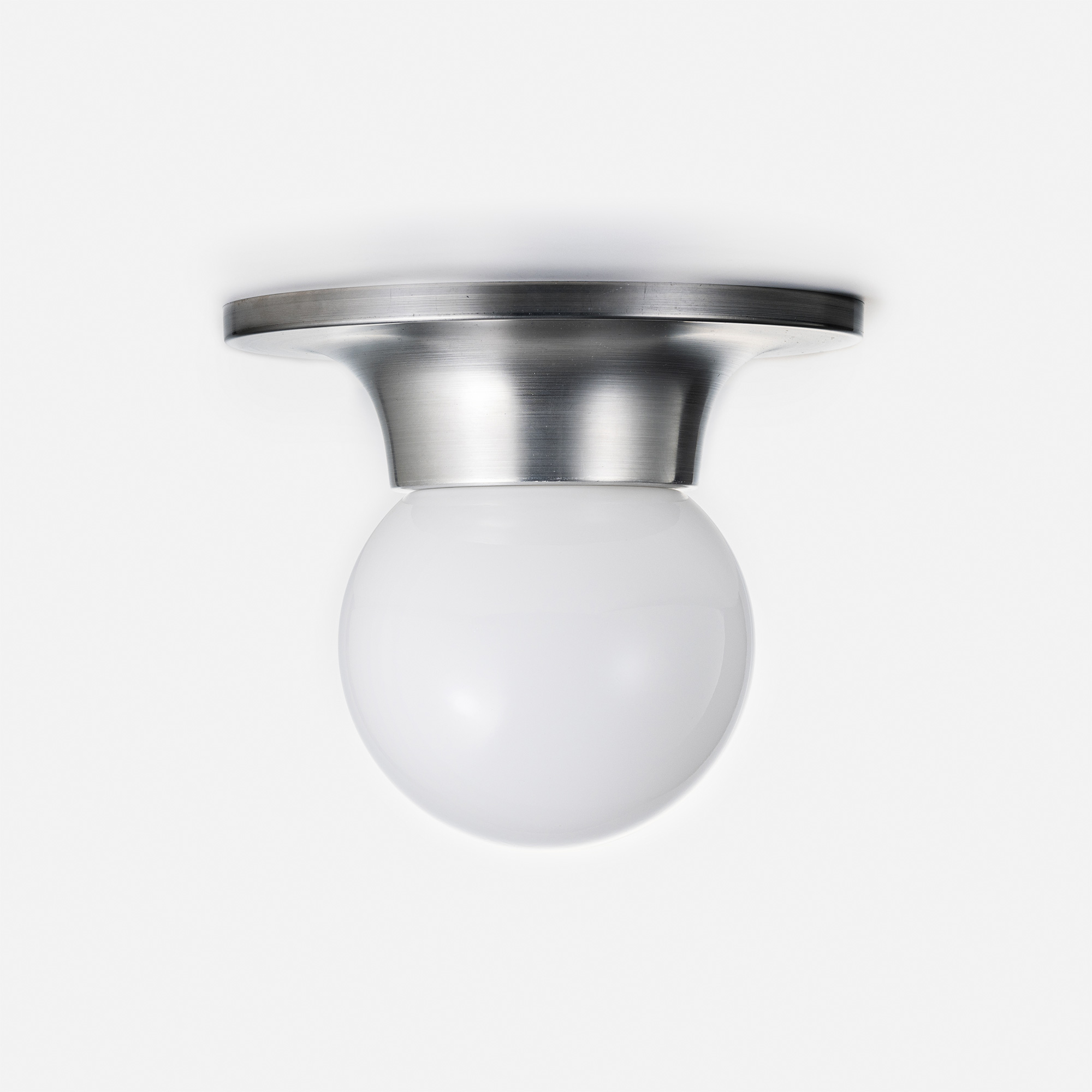 メタルラウンジライト アルミ 乳白ボール（直付） | LT-BR018-03-G141