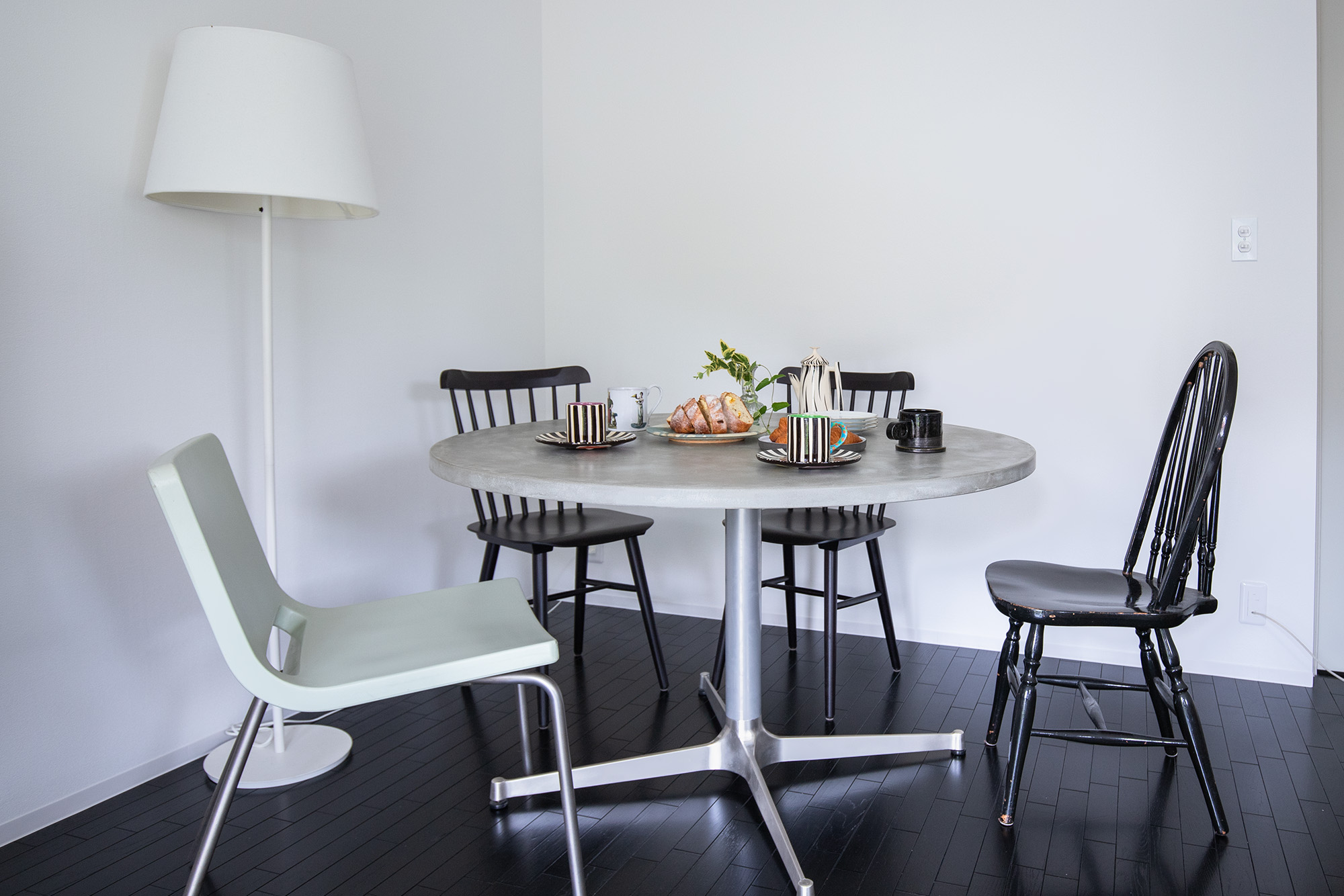 モルタル天板 丸 φ1200 グレー | PS-TT010-06-G173 | テーブル天板