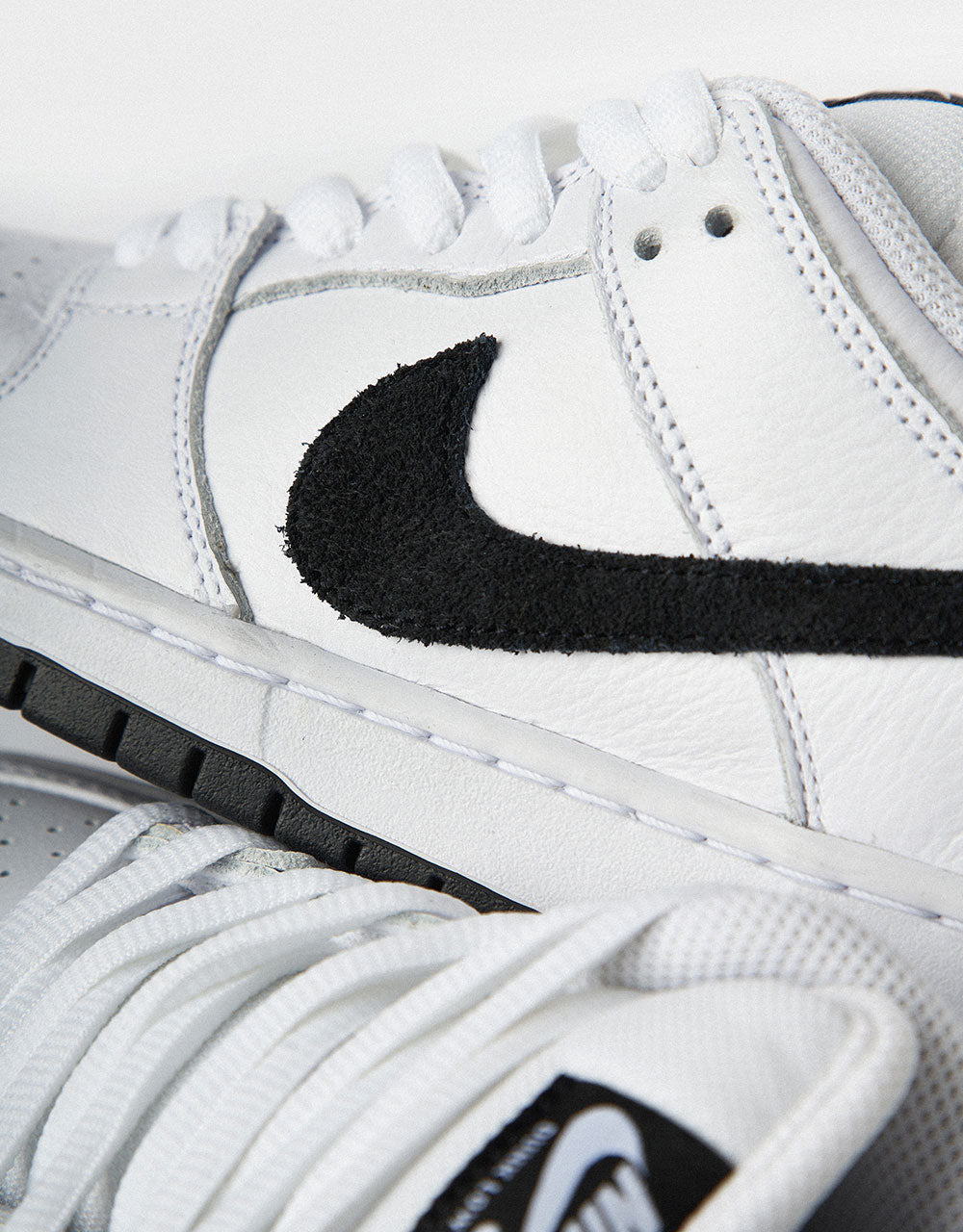 Nike SB Dunk Low Pro Skate Shoes - White/Black-White-Black – Route One