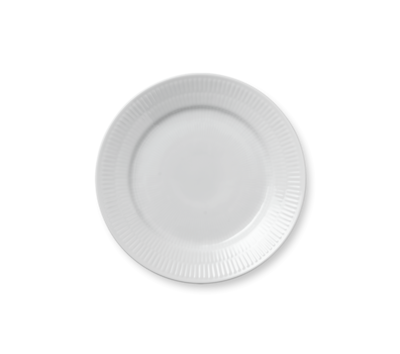 ホワイトフルーテッド プレート 19cm|ロイヤル コペンハーゲン 公式