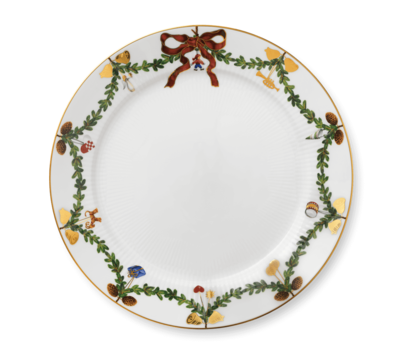 スターフルーテッド クリスマス プレート 27cm|ロイヤル