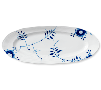 ブルーフルーテッド メガ フィッシュ ディッシュ 60cm|ロイヤル