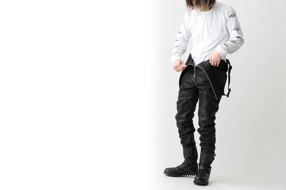 LEATHER OVER ALL | BOTTOMS | オンラインショッピング | ROARS