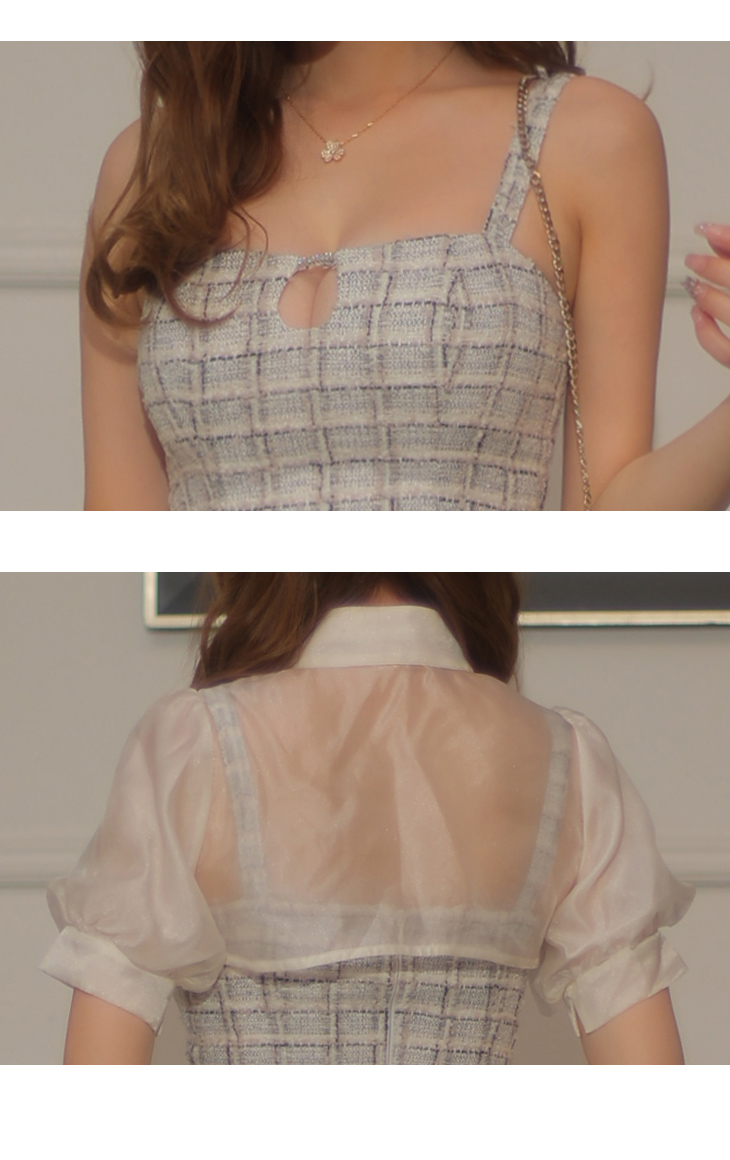 10th SPECIAL COLLECTION Venus Tweed Midi Dress(fm2984)