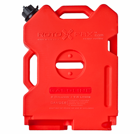 RotopaX™ 2-Gallon Red Gasoline/Fuel Can (single) [RX-2G]