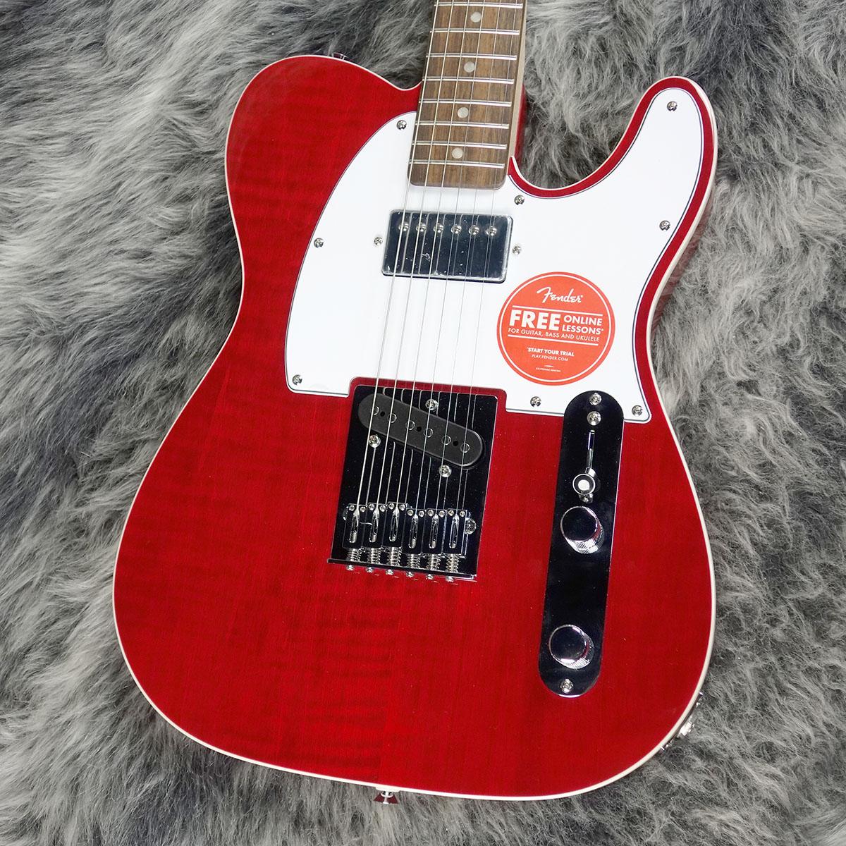 Squier Affinity Series Telecaster FMT SH Crimson Red Transparent